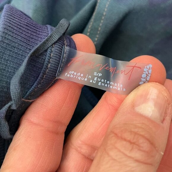 NWOT Free People Movement Custom Tie Dye Hot Shot Romper Small Blue Purple - Picture 8 of 10